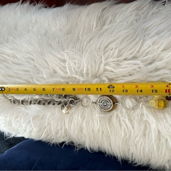 OOAK Assemblage Jewelry Steampunk Necklace Set Pendant Handmade Resin Dangle - Picture 13 of 14